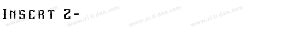Insert 2字体转换